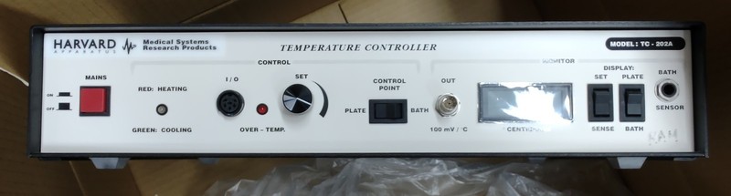 Harvard Apparatus TC-202A Bipolar Monopolar Temperature Controller  complete sys