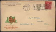 US 1908 ADVERTISING DAYTON OHIO LOWE BROTHERS CO HIGH STANDARD PRINT TO DETROIT