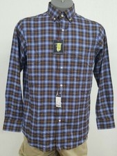 Daniel Cremieux Classics Brown Blue Checkered Button LS Men's Shirt M NWT 79.50