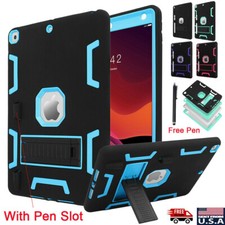 For iPad 9th/8th/7th Generation Case 10.2" Heavy Duty Shockproof Stand Cover