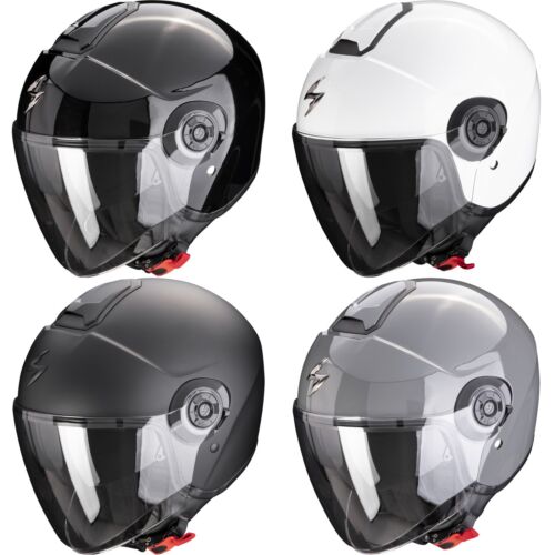 Scorpion Jethelm EXO-City II 2 Solid - Motorrad helm Urban Roller mit Visier - Zdjęcie 1 z 7