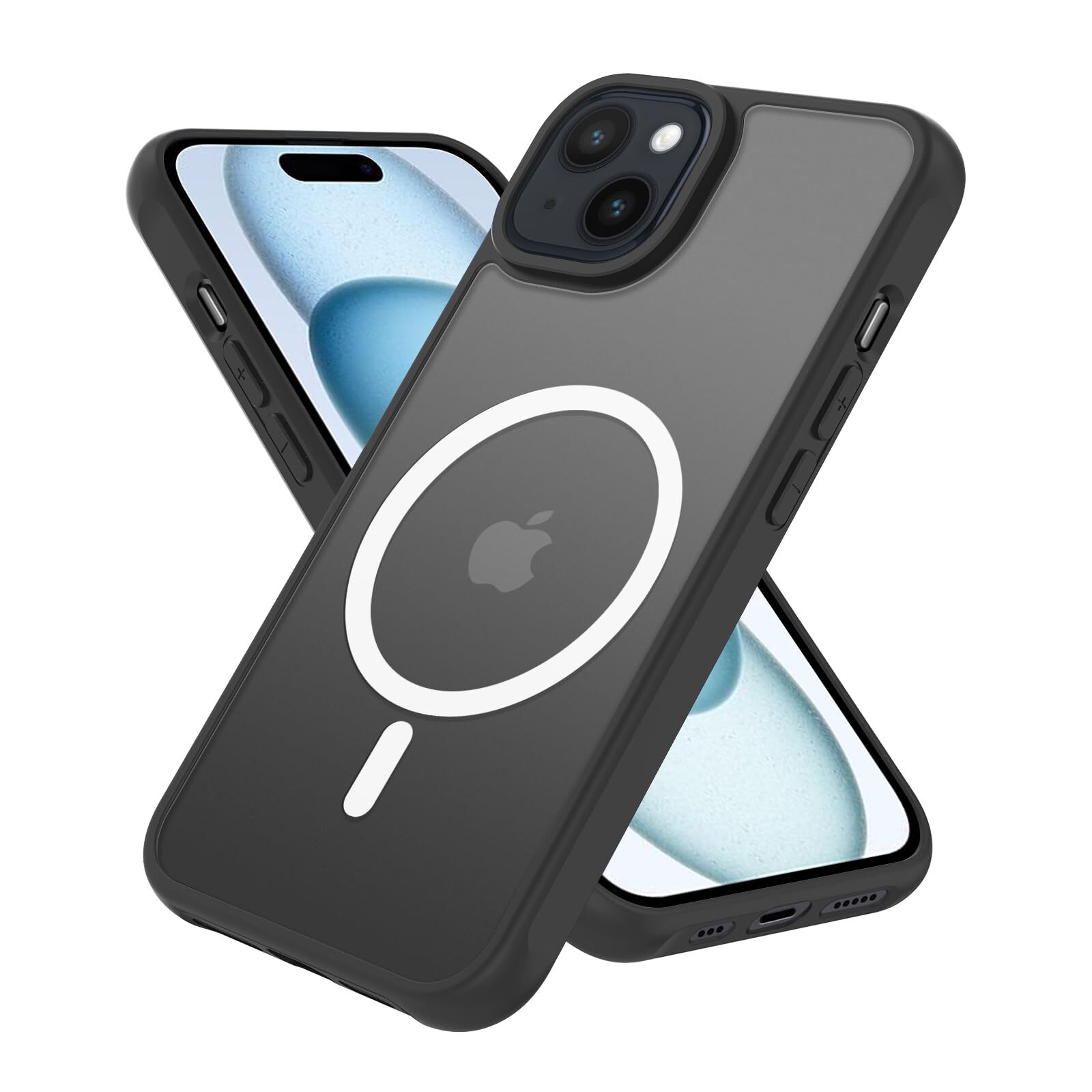 for iPhone 15 Case MagSafe Compatible Matte Feel Shockproof US Military MIL 702-image