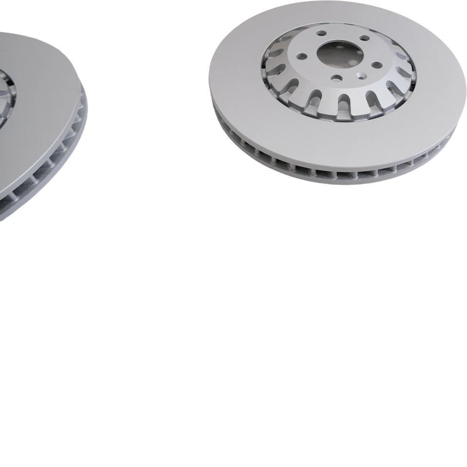 2 × front 375mm ventilated brake disc rotor suitable for Audi A6 A8 Q7 Q8- Foto 3 de 4