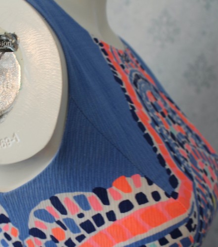 Lilly Pulitzer Women's 24130 Mila Blue & Coral Sleeveless Cotton Dress Sz 00 - Picture 9 of 12