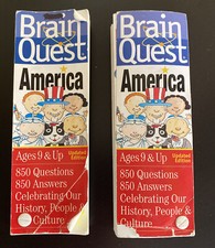Brain Quest America ages 9  850 Questions History People  Culture, Set Of 2