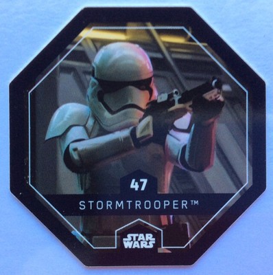 STAR WARS Token 47 STORMTROOPER Planet Cosmic Shells E.Leclerc Collector Image
