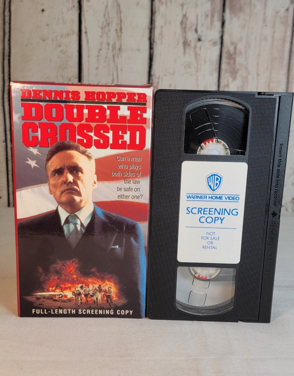 Double Crossed VHS Movie 1992 Dennis Hopper PROMO DEMO