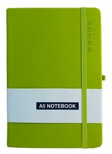A5 Ruled Notebook Hardback Notepad Lined  Notes Diary Journal Premium Book Green