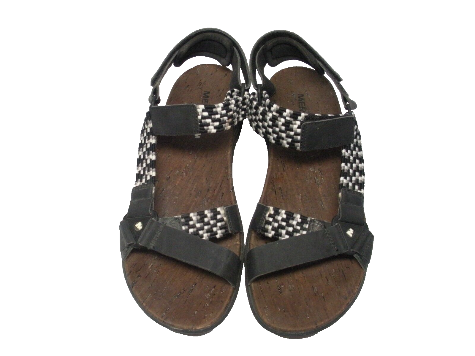 MERRELL SANDALI SPORTIVI DONNA PERFORMANCE CINTURINO NERO BIANCO GRIGIO TG 7