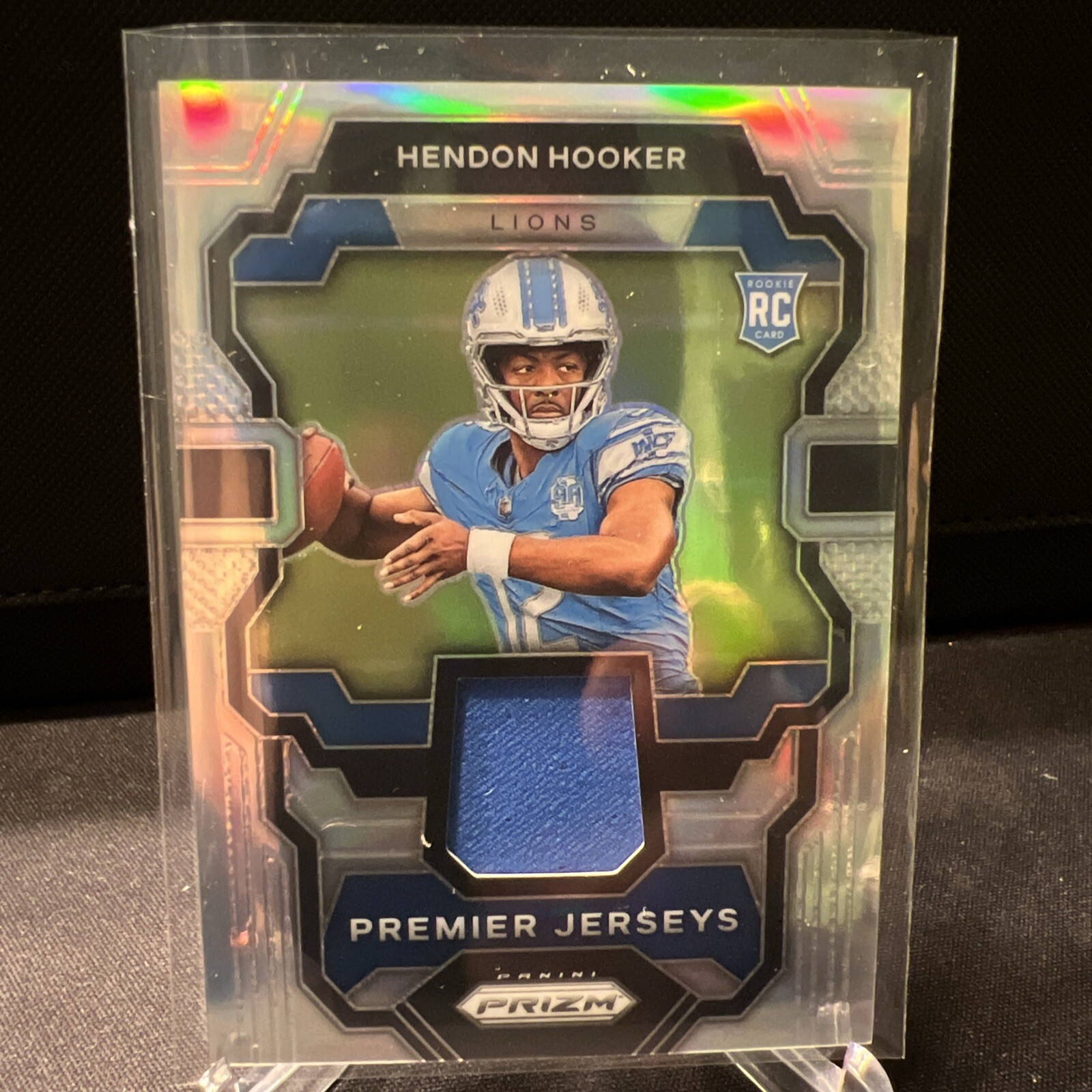 2023 PRIZM HENDON HOOKER PREMIER JERSEYS ROOKIE REFRACTOR # PJ-HH LIONS