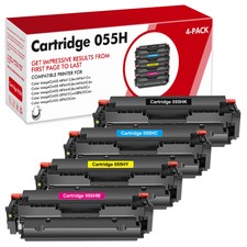 4PK CRG-055H Toner Compatible With Canon imageCLASS MF746Cdw MF744Cdw With Chip