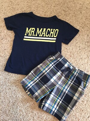 Boys Size 3T Short Set Jumping Beans (mr Macho)