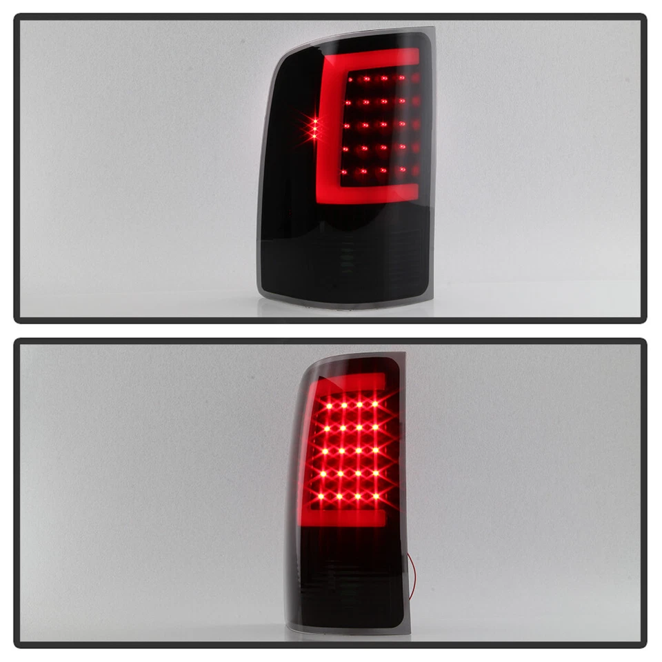 Luces traseras LED de tubo Black Smoke 2007-2013 GMC Sierra 1500 2500HD 3500HD lámparas Foto 4 de 4