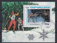 7545 Mauretania Olimpiada Blok 69 stemplowane