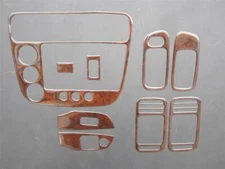 2001-2004 Honda Civic Coupe 2 Door Regal Burlwood 9 Pcs Dash Trim Overlay Cover