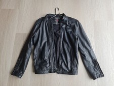Genuine DIESEL Real Leather REAL Leather Jacket Black Size L XL Leather Jacket w NEW