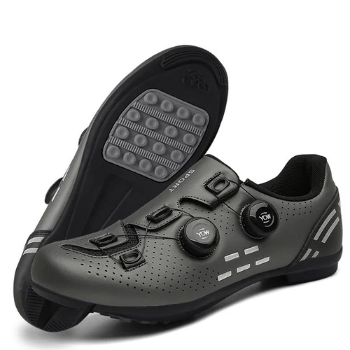 Road Mountain Cycling No Cleat Shoes Flat Pedal Bicycle Speed Racing Footwear - Picture 12 of 34