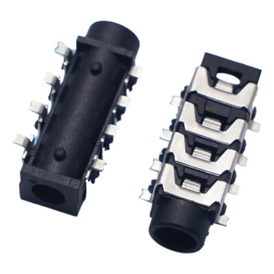 10PCS Pj-313E 3.5Mm 8-Foot Patch Headphone Socket 4 Sections ORIGINAL