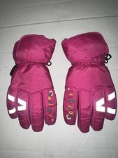 Vintage 1980's 90's HOTFINGERS SZ Youth Large Ski Winter Snow Gloves Pink
