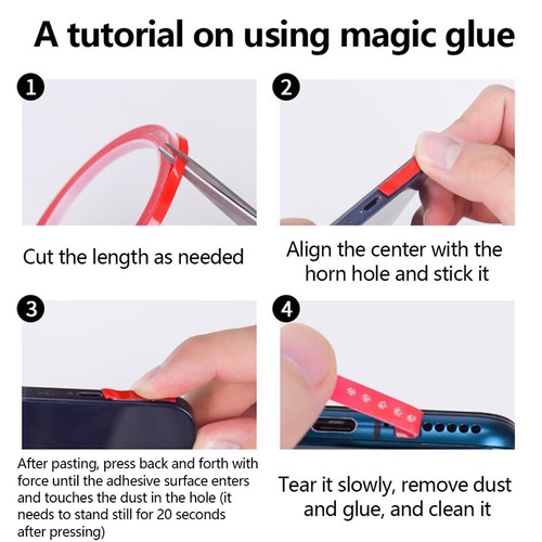 Mobile Phone Hole Dust Removal Glue Mobile Phone Receiver Cleaning Artifact - Zdjęcie 3 z 5