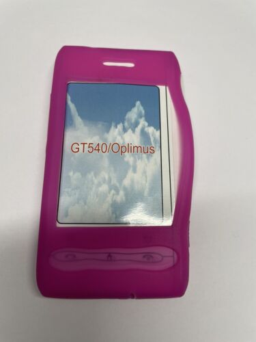 Funda de silicona transparente LG Optimus GT540 GT 540 rosa - Imagen 1 de 2