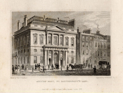 Antiker Druck - AUKTION MART - LONDON - ENGLAND - Schäferhund - 1827