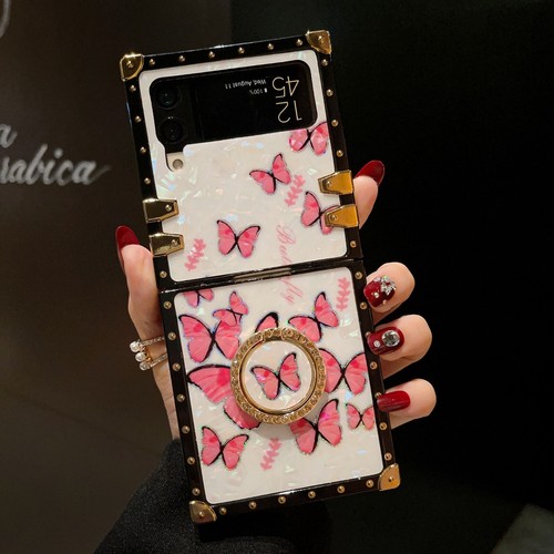 Étui de luxe Bling paillettes bague diamant support housse pour Samsung Z Flip 3/45/6 - Photo 23 sur 60
