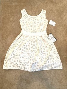 fit and flare eyelet dress