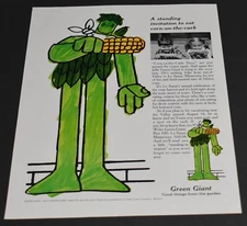 1970 Print Ad Green Giant Good things from the garden Le Sueur Minnesota kids