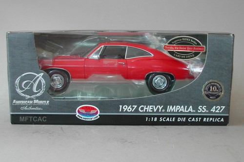 1:18 1967 Chevrolet Impala SS 427 by RC Ertl for Supercar Collectibles - Red