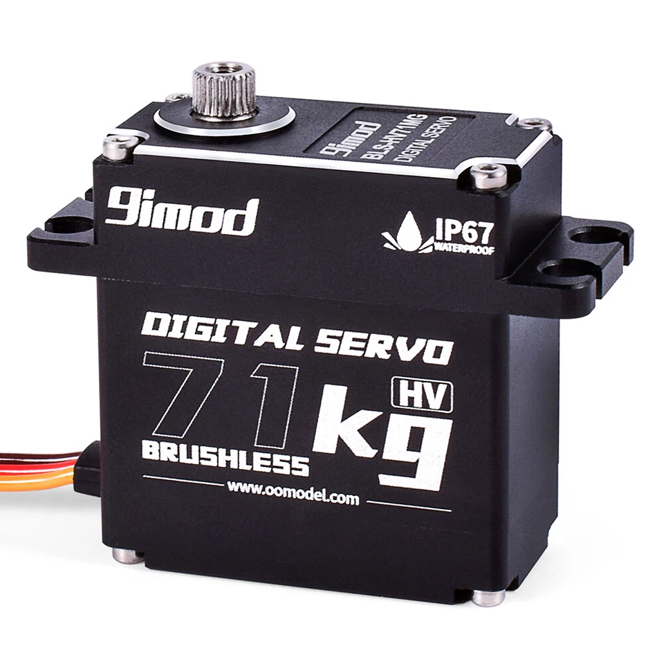 High Torque Servo 71KG Brushless Metal Gear Digital Servo for 1/8 1/10 RC Car - Image 2 of 4