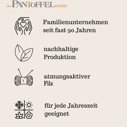 Pantoffel Filzsohle Filzpantoffel Herren Damen Filz Hausschuhe Schlappen 38-51 - Bild 4 von 120