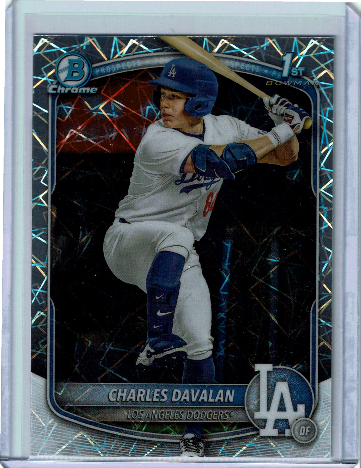 2025 Bowman Draft - Chrome Charles Davalan #BDC-96 Laser Refractor