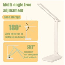 Dimmable LED Desk Light Touch Sensor Table Bedside Reading Lamp USB Rechargeable