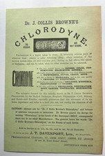 Dr J Collis Browne's Chlorodyne Quack Medicine ca. 1900  vintage print ephemera