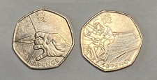 2011 Archery and Cycling Olympic 50p Fifty Pence Coins Circulated