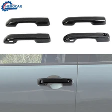 Car Door Handle Cover Trim For Tundra 4Runner 2024+ Carbon Fiber Exterior Access