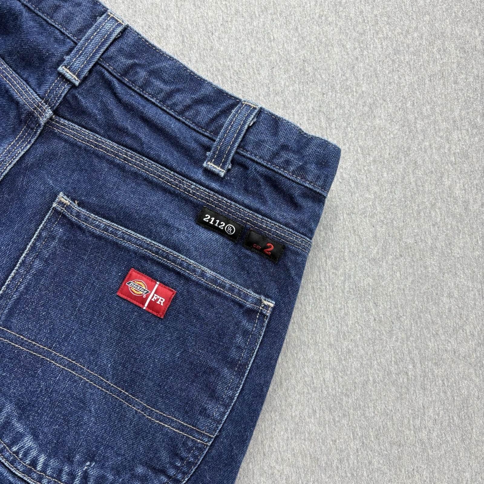 Men's 34x30 Blue Denim Straight Leg Workwear Utility