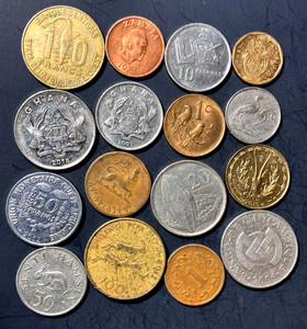 Old AFRICA Coin Lot - 1936-PRESENT - 16 VINTAGE COINS - Lot #U10
