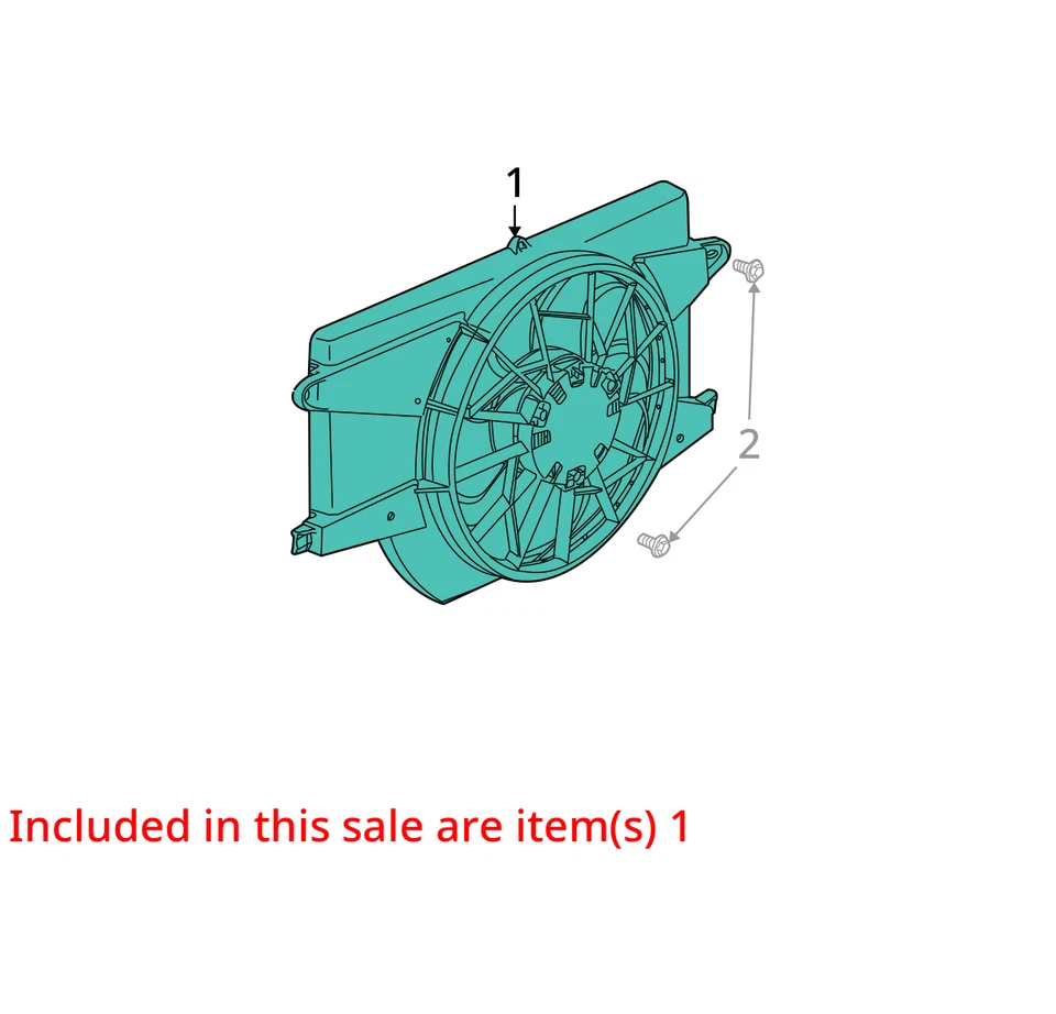 Conjunto motor ventilador radiador izquierdo Saturn Vue 2002-2003 K0PSP Foto 3 de 4
