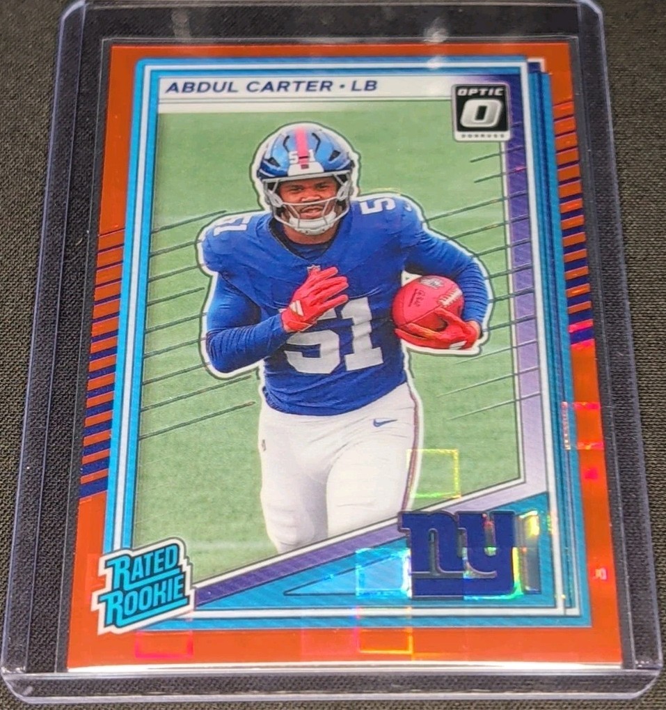 2025 Panini Donruss Abdul Carter #315 Optic Red Pandora Giants