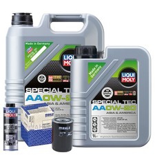 Motoröl 0W20 LIQUI MOLY Special Tec Aa 6L+MAHLE Ölfilter +Spülung