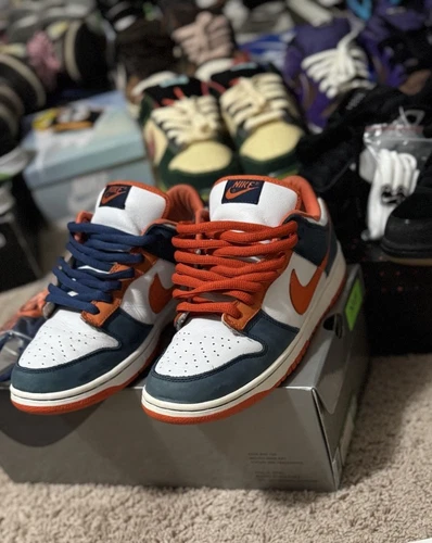 10.5 - Nike Dunk Pro SB Low Broncos | OG | Supa | Silver Box | Orange | Blue