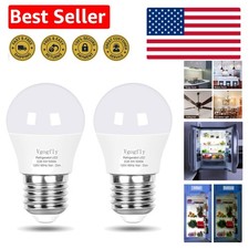 Waterproof LED Light Bulb for Refrigerator, 2-Pack, Energy-Saving 40W Equivalent