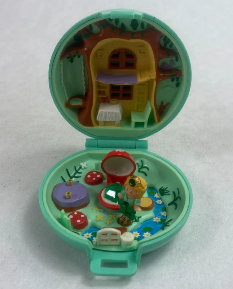 Jeweled Forest Polly Pocket Mini Compact Playset Near Complete Bluebird 1992 - Image 2 of 2