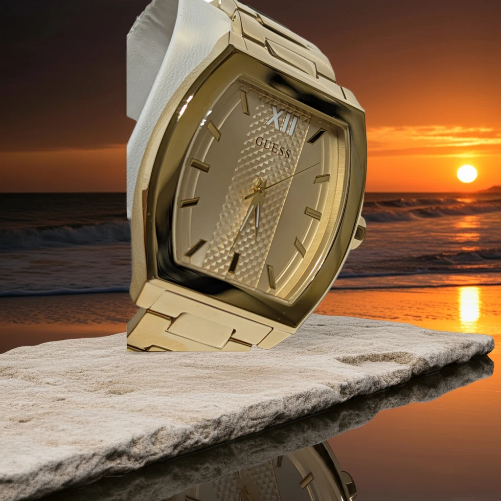 GUESS Rectangle 30 m (3 ATM) Water Resistance Wristwatches  display picture 1