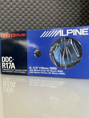 Alpine DDC-R17A DD-Laufwerk 16 cm 200 Watt 2-Wege Komponenten-Auto-Lautsprecher Oldschool