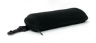 Black Semi Hard Safety Eyeglasses XL Case Nylon Zipper Snap Hook Belt Loop