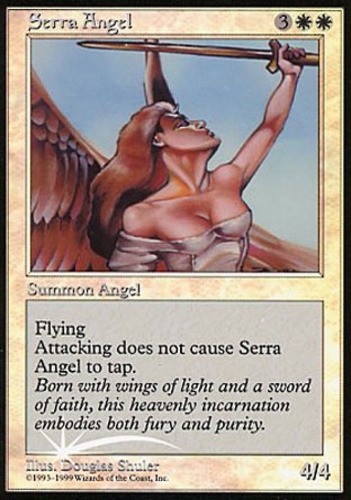 MTG Serra Angel Foil Beta Picture, Light Play, English Promo: Unique & Misc.