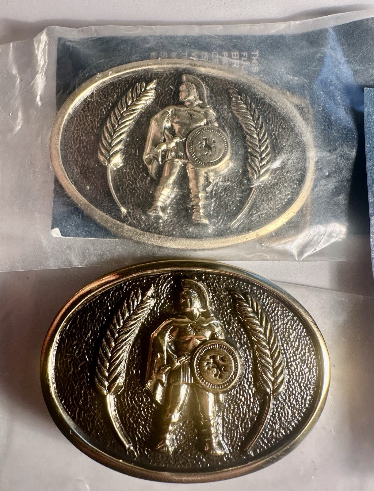 TWO Vintage BTS Basic Tool Supply Brass Buckles W… - image 11